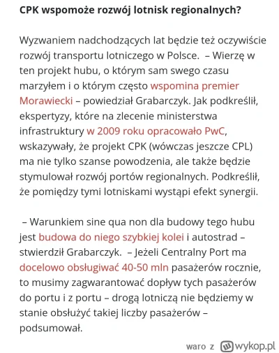 waro - Gdyby Tusk miał chęci pokazania jasno społeczeństwu, że CPK powstanie - to peł...