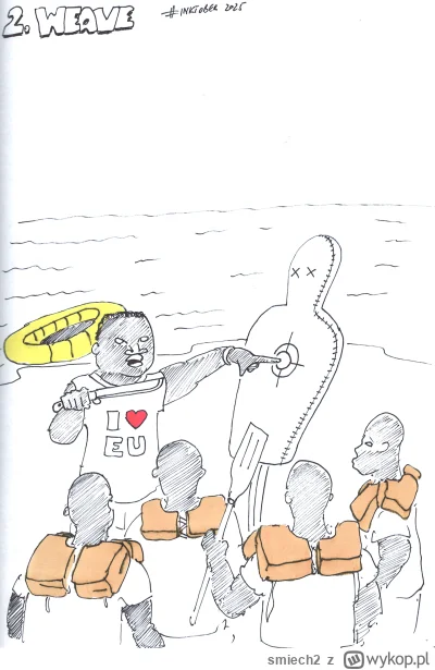 smiech2 - #inktober #rysujzwykopem #magg

2. WEAVE
Według słownika to pleść (np warko...