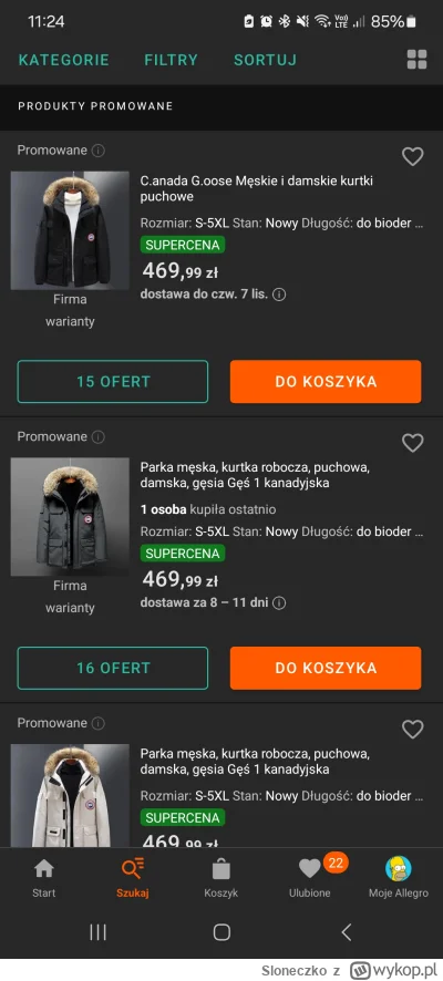 Sloneczko - @allegro_pl proszę, ale nadal jest  dziesiątki ofert od roznych sprzedawc...