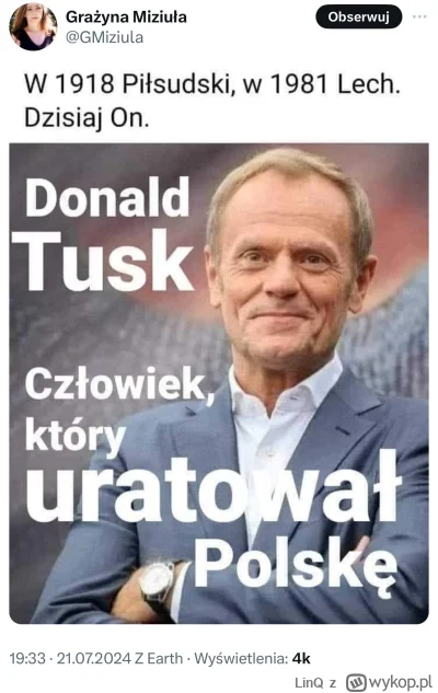 LinQ - Tylko dzięki sprawnym działania Pana Premiera Donalda Tuska, nie mamy większej...