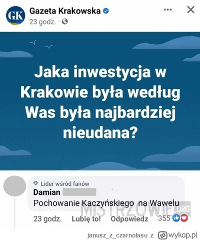 januszzczarnolasu - #krakow #inwestycje #pytanie #wydarzenia #wawel