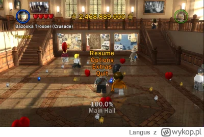 Langus - Gra #lego  Indiana Jones skończona na 100% w 24h. Gra krótsza od Batmana, al...