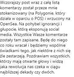 TorrezzinoRagazzo - Ciekawe czy steez83 dalej wraca do swojego "stokenizowanego" post...