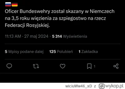 wiciuWw46xD - #wojna #rosja #niemcy
https://x.com/WarNewsPL1/status/17950203957177471...