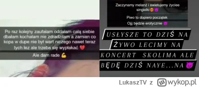 LukaszTV - Typowa p0lka w dzień zerwania i dzień po xd

#p0lka #logikarozowychpaskow ...