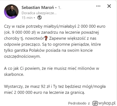 Pedrobodo - A ile znacie osób, które musiało wyłożyć 2 mln euro na leczenie?

SPOILER...