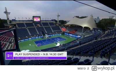 waro - Aktualizacja - bez gry co najmniej do 15:30

#tenis