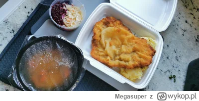 Megasuper - Takie coś za 50 zł w zwykłym barze Bistro Portowe. Zupa to rosół.  50 zł ...