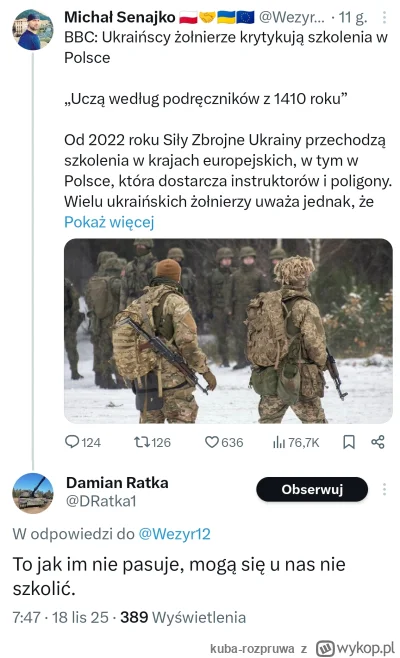 kuba-rozpruwa - Nikt nie widzi systemowo problemu w programie szkolenia, problem jest...