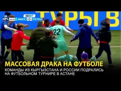 yosemitesam - #rosja #sport #mecz #pilkanozna #bojka #wojna 
Rosjanie pobili się z Ki...