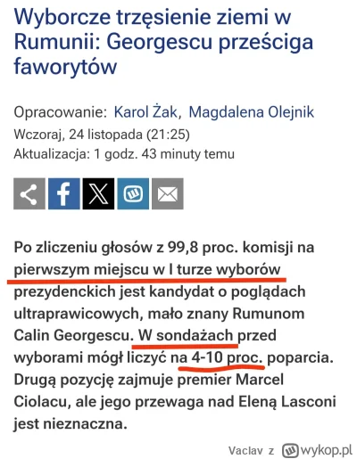 Vaclav - @kris006 
Bo czasem ludzie głosują na tego, na którego chcą, a nie na tego w...