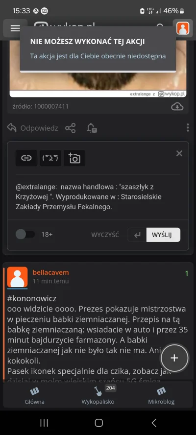 bellacavem - @extralange: pamiętam ten post. Nawet nie zdążyłem komentarza dodać a mi...