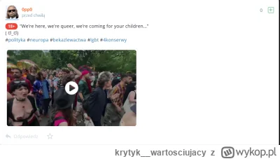 krytyk__wartosciujacy - No to zobaczymy ile czasu potrzebuje moderacja, by zdjąć znal...