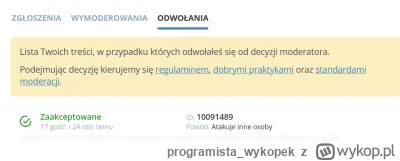 programista_wykopek - Uważajcie p*ły życiowe komu komentarze zgłaszacie. Ja z moderac...