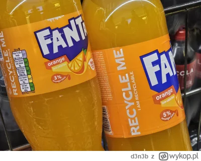 d3n3b - Uważajcie na rodzaj butelki bo mają różne składy 
#zakupy #fanta #napoje