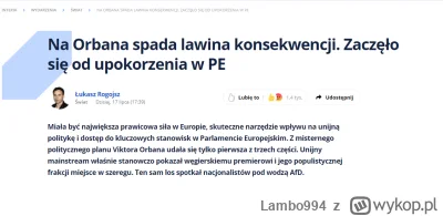 Lambo994 - Jak tam k0nfiarze i wszelkiej maści prawicowcy? Unia już się rozleciała? J...