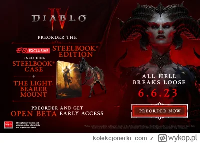 kolekcjonerki_com - Ujawniono specjalne wydanie Diablo IV Steelbook Edition: https://...