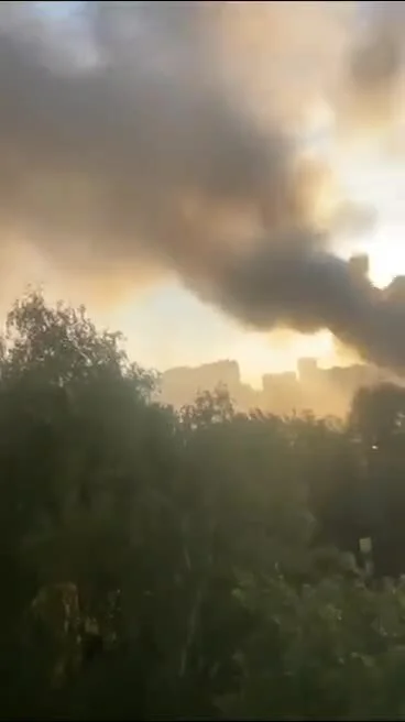 FalseIdeas - W wyniku ataku ukraińskiego drona, w miejscowości Lubierce pod Moskwą, p...