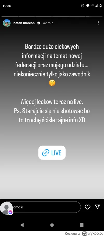 Koziouu - #famemma To jest zjeb
Ściśle tajne info na reklamowanym streamie przez Inst...