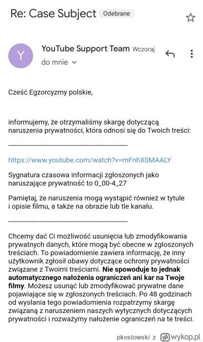 pkostowski - Zdaniem sekciarzy naruszam prywatność pani prezes, publikując treść mail...