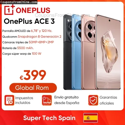 n____S - ❗ OnePlus ACE 3 OnePlus 12R Snapdragon 8 Gen 2 12/256GB CN Version [EU]
〽️ C...