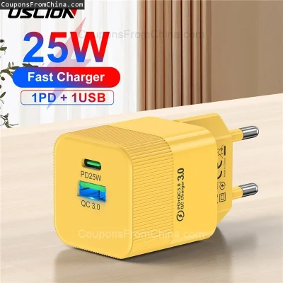 n____S - ❗ USLION 3A USB C Charger PD 25W
〽️ Cena: 3.84 USD (dotąd najniższa w histor...