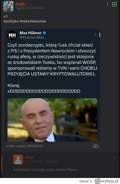 Qmal - Koledze @FrizPL_ się przypadkiem mój komentarz skasował i dziwnym trafem nie m...