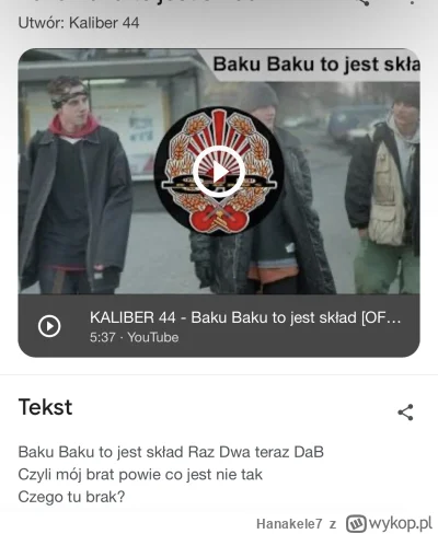 Hanakele7 - Baku baku to jest skład #mecz