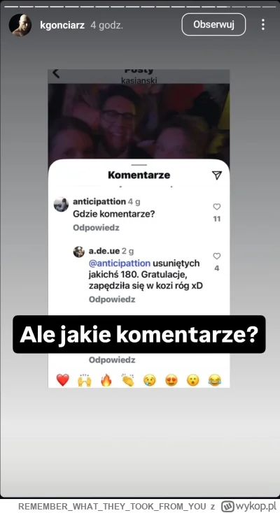 REMEMBERWHATTHEYTOOKFROM_YOU - Trwa masowe usuwanko komci u Kasi ( ͡º ͜ʖ͡º)

#gonciar...