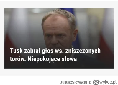 JuliuszSlowacki - @janekplaskacz: „rząd tuska milczy”