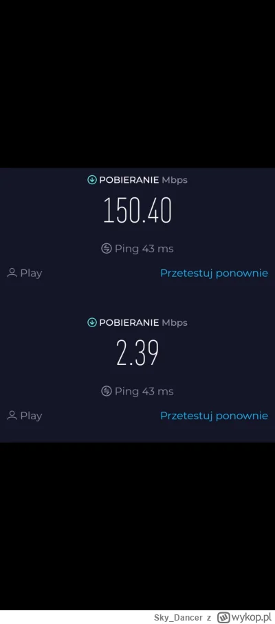 Sky_Dancer - Mam od dłuższego czasu problem z internetem w sieci Play. W moim domu si...