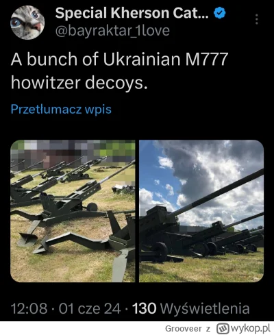 Grooveer - Atrapy ukraińskich haubic artylerii
#wojna #ukraina #rosja