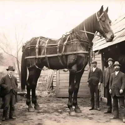 starnak - Około 1910 r. - Bardzo Duży Koń #ciekawostkihistoryczne #ciekawostki #zwier...