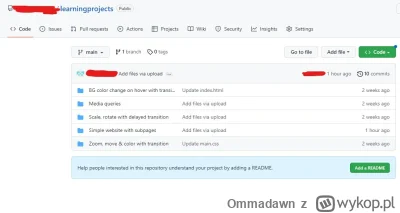 Ommadawn - Słuchajcie mam pytanko odnośnie githuba. Uczę się html i css. Mam 5 malutk...
