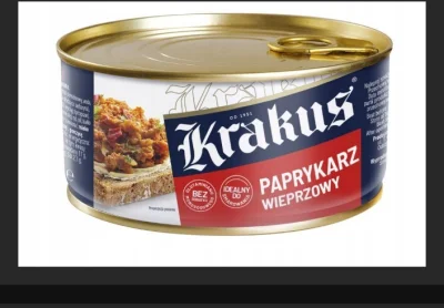 kureci_paratko - Co ja widzę. Krakus zrobił konserwę Paprykarz wieprzowy gdzie mięsa ...