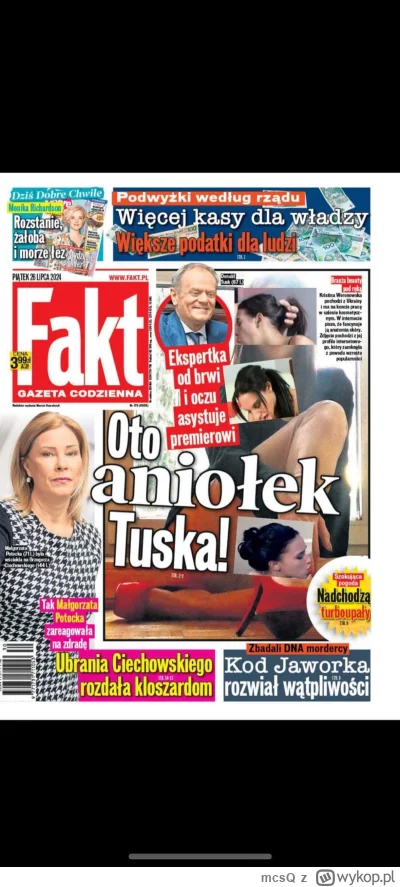 mcsQ - dzisiejsza okładka faktu xD dali do pieca.
#tusk #fakt #polityka #afera