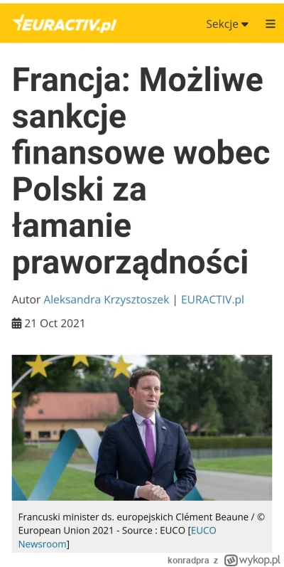 konradpra - W Brukseli będzie lekka panika...

Może w razie czego jakieś sankcje za b...