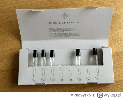 MirkoSyrko - Kolejny raz oddaję próbki za friko.  Tym razem od Essential Parfum. Pełn...
