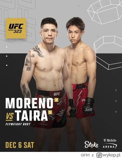 GF91 - #ufc #mmuga UFC323 zaczyna wyglądać coraz lepiej 
( ͡º ͜ʖ͡º)
Brandon Moreno(2)...
