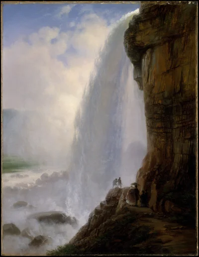 Loskamilos1 - Pod wodospadem Niagara, Ferdinand Richardt, obraz z roku 1862.

#sztuka...