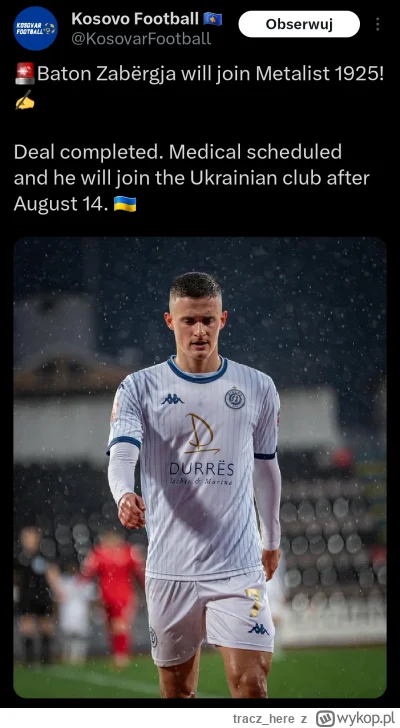 tracz_here - Dziś bramka i asysta dla Tirana City, za tydzień go powinno już nie być....