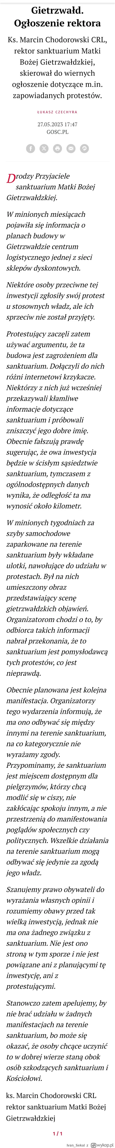 Ivan_Sekal - #polityka Wiecie czemu oni protestują pod sklepami lidla a nie w gietrzw...
