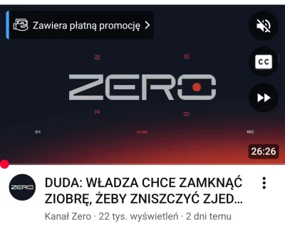 splinter96 - na miejscu Dudy to bym se darował ten kanał zero, bo to trochę wstyd, że...