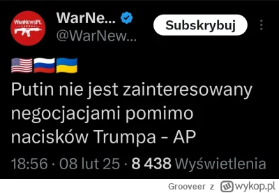 G.....r - I teraz Trump ma dwa wyjścia. Albo zbroić Ukrainę dalej tak jak to robił Bi...