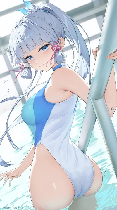 LatajacaPapryka512 - #randomanimeshit #genshinimpact #ayakakamisato #anime #swimsuit