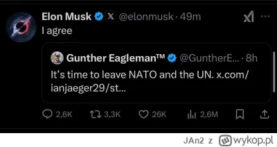 JAn2 - Czy jeszcze są tu jacyś kibice i orędownicy Trumpa i Muska, ich wielkich mądro...