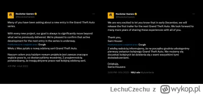 LechuCzechu - Wszyscy tak się podniecają zapowiedzią GTA 6, ale przecież Rockstar Gam...