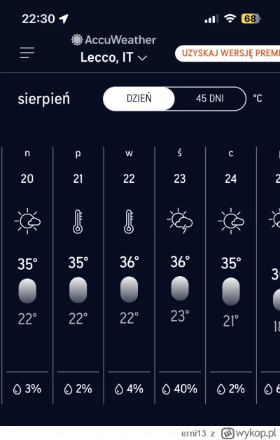 erni13 - Urlop pod koniec sierpnia mordo? Poleć nad jezioro Como mordo. Tam nie będzi...