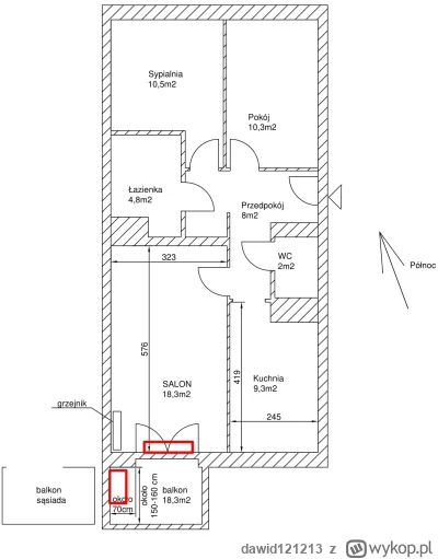 dawid121213 - @bruuh: taką mam chatę, te czerwone to klima, zewnetrzna i wewnętrzna t...