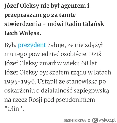 badreligion66 - @stan-tookie-1 Aż taka śmierć polityczna to nie była, bo Oleksy był p...